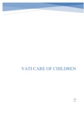 2022 RN VATI NURSING CARE OF CHILDREN ASSESSMENT WITH ALL THE CORRECT ANSWERS 100% GRADED A (more than 120 Questions fully answered) .