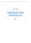 Volledige Samenvatting van het boek Strafrecht, Juridischjuist.info