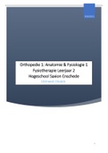 Fysiotherapie Orthopedie 1: Anatomie & Fysiologie 1