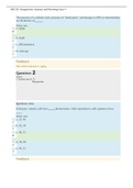 BIO 201 Straighterline Anatomy and Physiology Quiz 4 Questions and Answers 