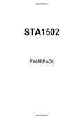 STA1502 EXAM PACK 2021