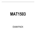 MAT1503 EXAM PACK 2022