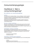 Samenvatting Consumentenpsychologie