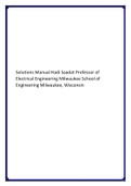 Solutions Manual Hadi Saadat Professor of Electrical Engineering Milwaukee School of Engineering Milwaukee, Wisconsin