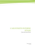 Casustoets interne stage behaald met een 10!