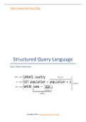 Structured query language SQL