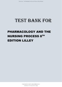 Pharmacology And The Nursing Process 8th Edition Test Bank by Lilley