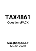 TAX4861 - Exam Questions PACK (2020-2021)