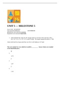 UNIT 5 — MILESTONE 5 quiz 2022