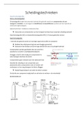 Samenvatting  instrumentele analyse 2: Scheidingstechnieken