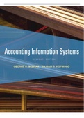 Test Bank (AIS) Accounting information systems 11th edition bodnar/Hopwood All Chapters Covered [1-14]