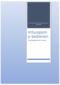 Infuuspomp bedienen