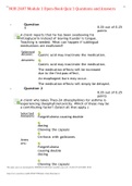 NUR 2407 Module 1 Open-Book Quiz 1 Questions and Answers,100% CORRECT