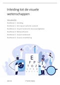 Volledige samenvatting van OPO inleiding tot de visuele wetenschappen - OOGZORG