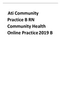 Ati Community Practice B RN Community Health Online Practice 2019 B