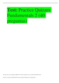 Test: Practice Quizzes Fundamentals 2 (40 preguntas)