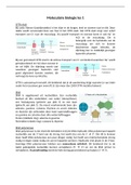 Samenvatting  Moleculaire Biologie 2021/2022