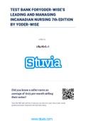 TEST BANK FORYODER-WISE’S LEADING AND MANAGING INCANADIAN NURSING 7th EDITION  ALL CHAPTERS 2021 LATEST 