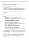 Voeding en Diëtetiek Nutrition 1.1 (HvA)