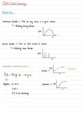 Summary  Mathematical Statistics 214 Part 1 