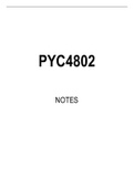 PYC4802 Summarised Study Notes