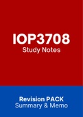 IOP3708 - Summarised NOtes