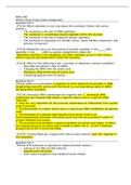 BIOS 390 Week 6 Exam Study Guide/Assignment 