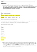 Chamberlain College of Nursing MATH 225N MATH week 1 sampling questions and answers.