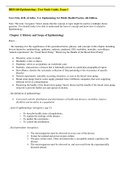 BBH 440-Epidemiology, Text Study Guide, Exam 1