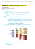 NURS 8022 Advanced Pathophysiology (Hematology) /Nurs 8022 Exam 2 Study Guide