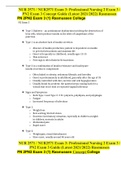 NUR 2571 / NUR2571 Exam 3: Professional Nursing 2 Exam 3 / PN2 Exam 3 Concept Guide (Latest 2021/2022) Rasmussen PN 2PN2 Exam 3 (1) Rasmussen College