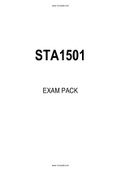 STA1501 EXAM PACK 2021