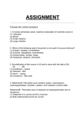 MEDICAL CLASSROOM ASSESSMENT PRACTICE SHEET FOR TOPIC HUMAN PHYSIOLOGY DIGESTION AND ABSORPTION