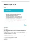 Samenvatting Marketing FI1408 Has (inleiding tot de marketing)