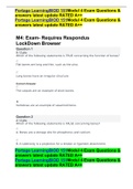 Portage LearningBIOD 151Modul 4 Exam Questions & answers latest update RATED A++ Portage LearningBIOD 151Modul 4 Exam Questions & answers latest update RATED A++