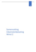 Samenvatting  Inkomstenbelasting Winst 2