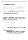 Biotechnology principles and processes- summarized