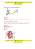 Portage Learning / A&P 2 102 AP 2 All Answers 1-6 Latest update RATED A+