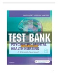 Varcarolis’ Foundations of Psychiatric Mental Health Nursing: A Clinical Approach, 8th Edition Test Bank