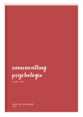 Samenvatting psychologie 1e BACH Orthopedagogie HoGent