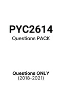 PYC2614 - Exam Questions PACK (2018-2020)