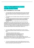 HESI FUNDAMENTALS 2019 EXAM QUESTIONS