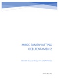 GEHELE STOF samengevat deeltentamen 2 BMW Molecular Biology Of The Cell (BMW33416)