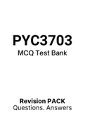 PYC3703 - MCQ Test Bank (2022)