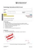 CIE Biology 9700 Solved AS level Questions March 2021