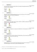 BIOM 500 Quiz 8 QUESTIONS WITH ANSWERS 2021/22 & 100% CORRECT SOLUTIONS