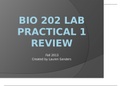BIO 202 LAB Practical 1 Review Questions- Arizona State University