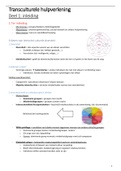 Samenvatting Transculturele hulpverlening (geslaagd 1e zit)