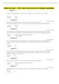 BIOM 500 QUIZ 1 TEST 2020  SOLUTION WITH GRADED ANSWERS