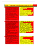 HESI Comprehensive Exam A Practice 2021| 100% CORRECT Q&A